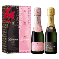 Buy & Send Lanson Quarter Bottle Black/Rose Twin Pack
